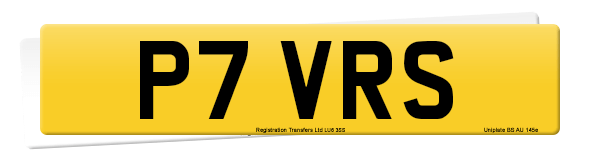 Registration number P7 VRS